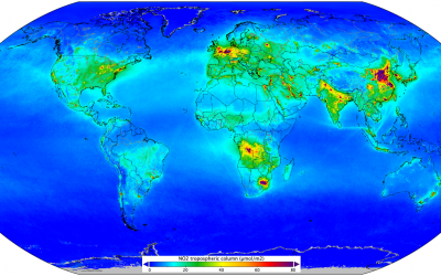 Air quality from space: indicator of human activity.